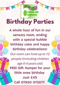featured image thumbnail for post Do you know we can hold Birthday Parties in our Sensory Room.